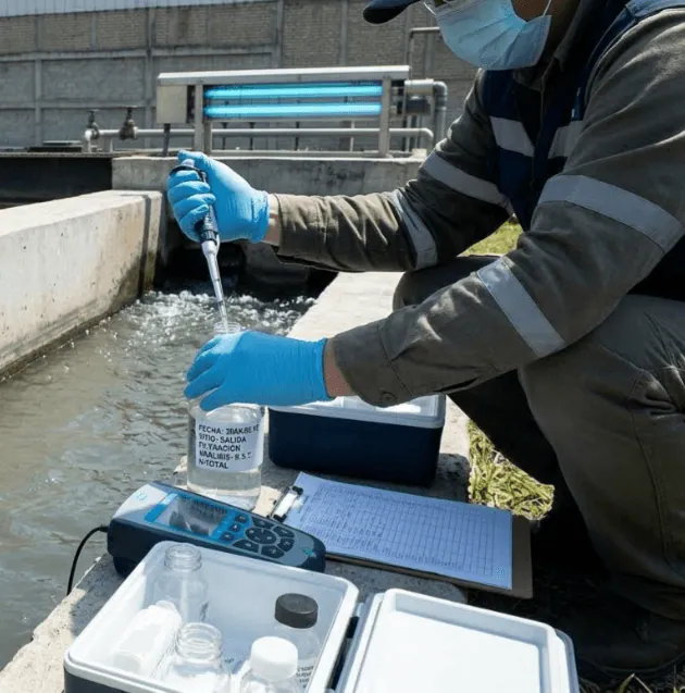 Verificación de origen del agua residual